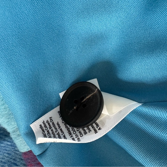 NWT Free Assembly cropped chore jacket in large check frosted blue - Picture 6 of 6